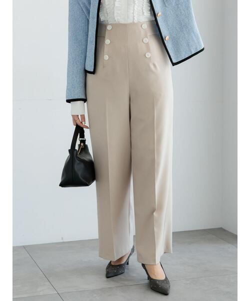 Te chichi（テチチ）の「パウダーツイルマリンスラックス《2026 spring catalog item》（その他パンツ・レディース・ネイビー/ベージュ・M/S）」の13枚目の写真