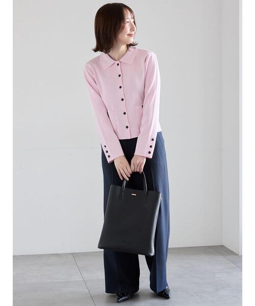 Te chichi（テチチ）の「パウダーツイルマリンスラックス《2026 spring catalog item》（その他パンツ・レディース・ネイビー/ベージュ・M/S）」の20枚目の写真