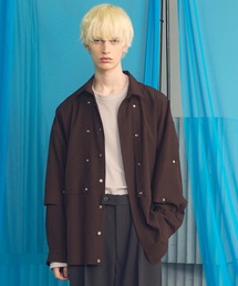 《UNISEX》Yoke Rivets Prime-Over Shirt/ヨークリベットプライムオーバーシャツ【MAISON SPECIAL/メゾンスペシャル】