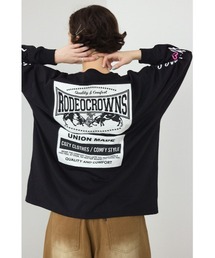 RODEO CROWNS WIDE BOWL | パッチデザインロングスリーブ Tシャツ(Tシャツ/カットソー)
