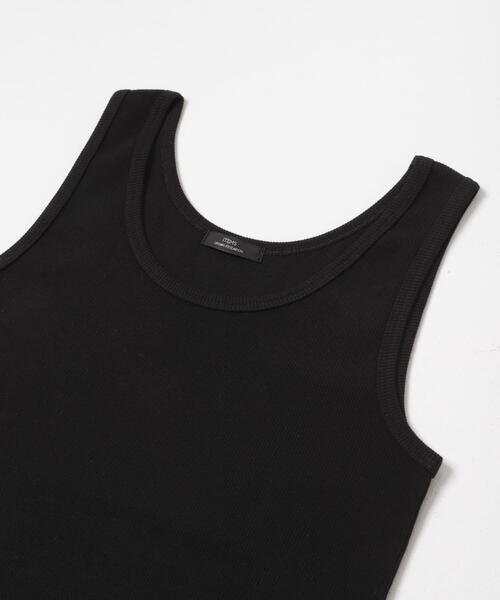 ITEMS URBANRESEARCH（アイテムズ アーバンリサーチ）の「ribタンクトップ（タンクトップ・レディース・ブラック/オフホワイト/キャメル/ベージュ・FREE）」の6枚目の写真