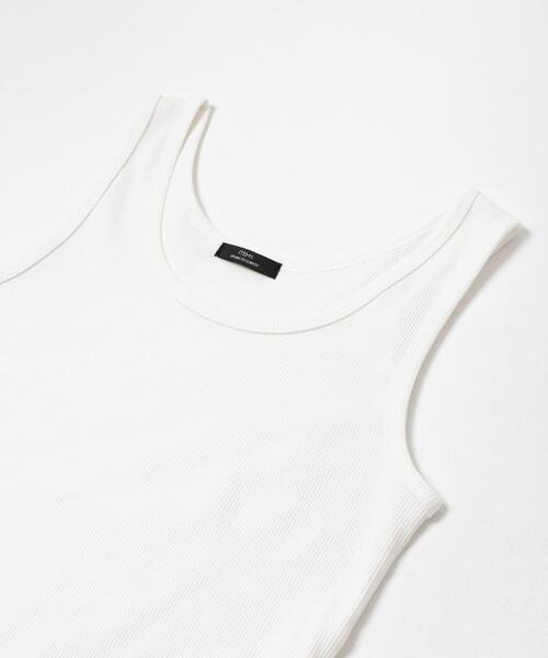 ITEMS URBANRESEARCH（アイテムズ アーバンリサーチ）の「ribタンクトップ（タンクトップ・レディース・ブラック/オフホワイト/キャメル/ベージュ・FREE）」の8枚目の写真