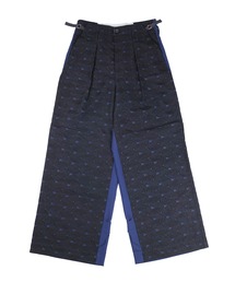 KOZABURO（コウザブロウ）の「【SE1】【KOZABURO/コウザブロウ】0414-P-120  WIDE LEG ATTENDERTROUSERS - WAVE EMBROIDERY（その他パンツ）」