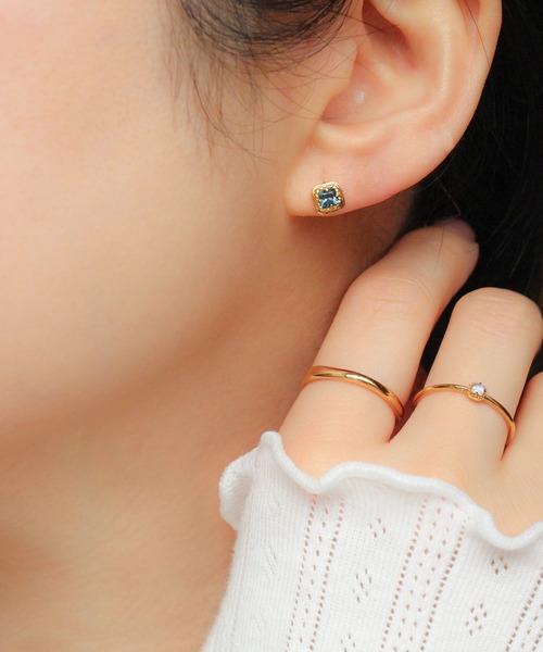 NOIR DE POUPEE(ノワールドプーペ)の「【WEB限定】K18vermeil ニュアンスリング(リング・レディース・ゴールド・#13/#11/#15)」の4枚目の写真