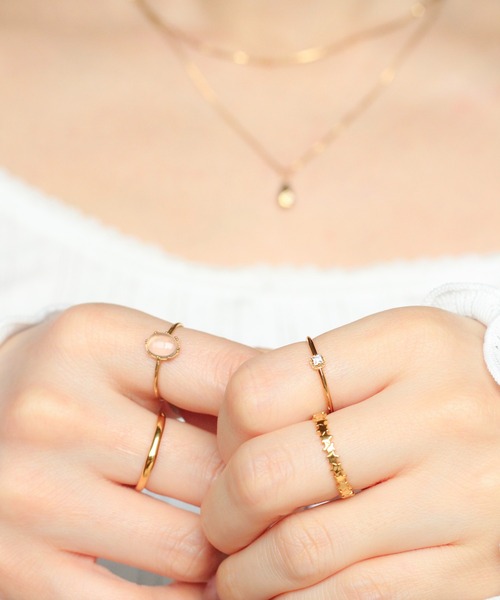 NOIR DE POUPEE(ノワールドプーペ)の「【WEB限定】K18vermeil ニュアンスリング(リング・レディース・ゴールド・#13/#11/#15)」の7枚目の写真