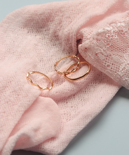 NOIR DE POUPEE(ノワールドプーペ)の「【WEB限定】K18vermeil ニュアンスリング(リング・レディース・ゴールド・#13/#11/#15)」の11枚目の写真