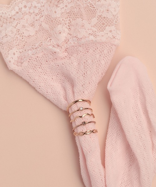 NOIR DE POUPEE(ノワールドプーペ)の「【WEB限定】K18vermeil ニュアンスリング(リング・レディース・ゴールド・#13/#11/#15)」の12枚目の写真