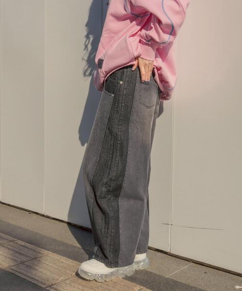 AULA AILA（アウラアイラ）の「AULA AILA/アウラアイラ/別注コクーンシルエットデニムパンツ（デニムパンツ・レディース・ブラック/ブルー・1/0）」の17枚目の写真