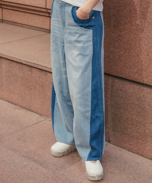 AULA AILA（アウラアイラ）の「AULA AILA/アウラアイラ/別注コクーンシルエットデニムパンツ（デニムパンツ・レディース・ブラック/ブルー・1/0）」の10枚目の写真