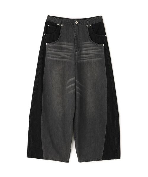 AULA AILA（アウラアイラ）の「AULA AILA/アウラアイラ/別注コクーンシルエットデニムパンツ（デニムパンツ・レディース・ブラック/ブルー・1/0）」の9枚目の写真