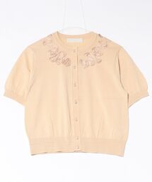 Marilyn Moon（マリリンムーン）の「cotton nylon code embroidery knit cardigan（カーディガン/ボレロ）」