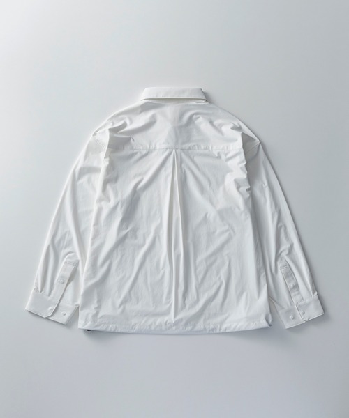 +phenix(プラスフェニックス)の「+phenix(プラスフェニックス) AIRFLOW COACH SHIRT JACKET / エアフロー コーチ シャツジャケット(シャツ/ブラウス・メンズ・ブラック/ホワイト/チャコール・XL/L/M)」の16枚目の写真