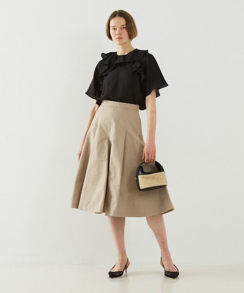 DESIGNWORKS(デザインワークス)の「メモリーオックスフレアスカート(スカート・レディース・ネイビー・38)」の12枚目の写真