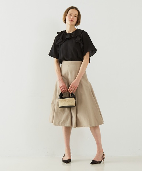 DESIGNWORKS(デザインワークス)の「メモリーオックスフレアスカート(スカート・レディース・ネイビー・38)」の13枚目の写真