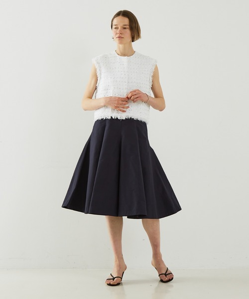 DESIGNWORKS(デザインワークス)の「メモリーオックスフレアスカート(スカート・レディース・ネイビー・38)」の19枚目の写真