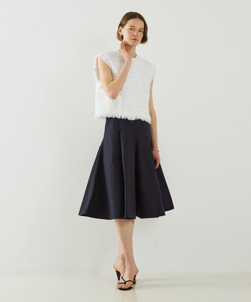 DESIGNWORKS(デザインワークス)の「メモリーオックスフレアスカート(スカート・レディース・ネイビー・38)」の21枚目の写真