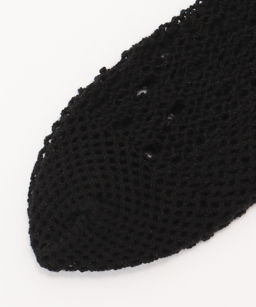 CITYSHOP(シティーショップ)の「babaco WAVY FISHNET SOCKS BA02-SK6:靴下(ソックス/靴下・レディース・ブラック・SMALL)」の2枚目の写真