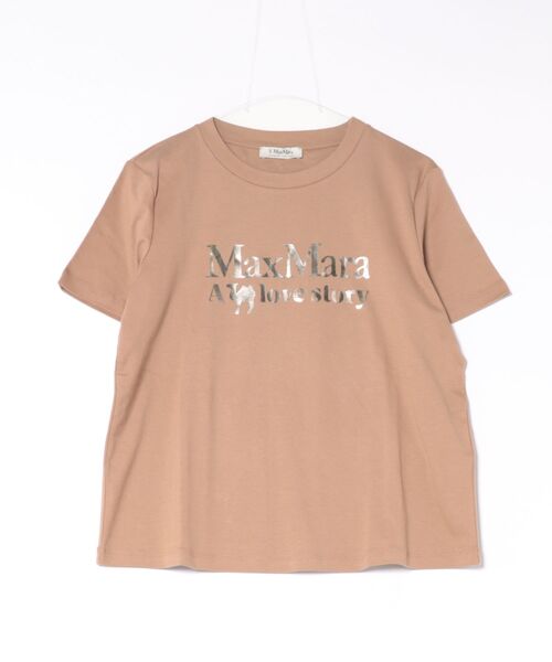 Max Mara(マックスマーラ)の「【S】【it】【'S Max Mara】メタリックプリントTシャツ(Tシャツ/カットソー・レディース・キャメル/ブラック・X-LARGE/LARGE/MEDIUM)」の2枚目の写真