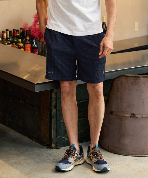Maison code 13(メゾンコードサーティーン)の「mp14766-Jacquard knit sew shorts ニットショートパンツ(M26S-08)(その他パンツ・メンズ・ネイビー/ブラック・S/M/L)」の5枚目の写真