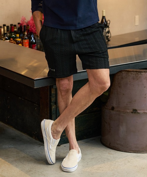 Maison code 13(メゾンコードサーティーン)の「mp14766-Jacquard knit sew shorts ニットショートパンツ(M26S-08)(その他パンツ・メンズ・ネイビー/ブラック・S/M/L)」の11枚目の写真
