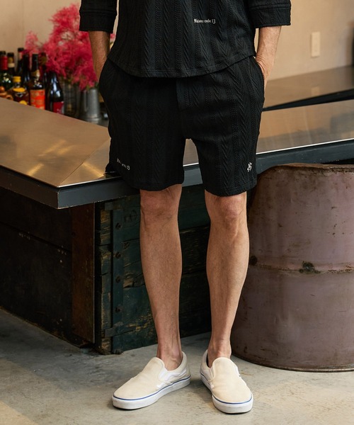Maison code 13(メゾンコードサーティーン)の「mp14766-Jacquard knit sew shorts ニットショートパンツ(M26S-08)(その他パンツ・メンズ・ネイビー/ブラック・S/M/L)」の12枚目の写真