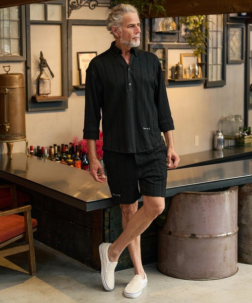 Maison code 13(メゾンコードサーティーン)の「mp14766-Jacquard knit sew shorts ニットショートパンツ(M26S-08)(その他パンツ・メンズ・ネイビー/ブラック・S/M/L)」の15枚目の写真