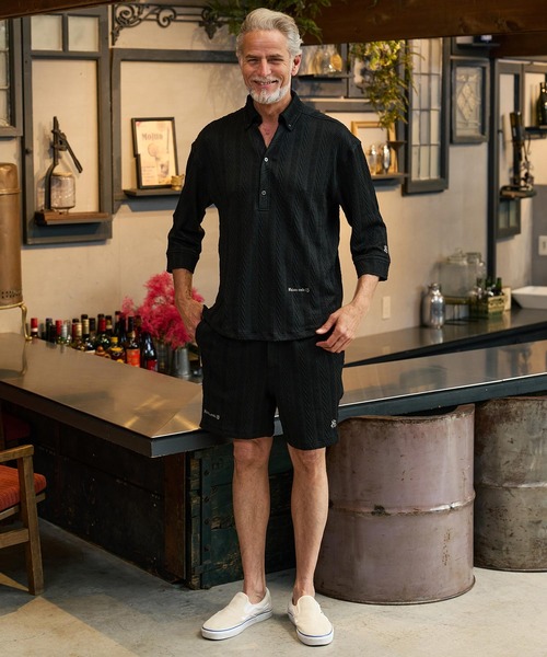 Maison code 13(メゾンコードサーティーン)の「mp14766-Jacquard knit sew shorts ニットショートパンツ(M26S-08)(その他パンツ・メンズ・ネイビー/ブラック・S/M/L)」の16枚目の写真