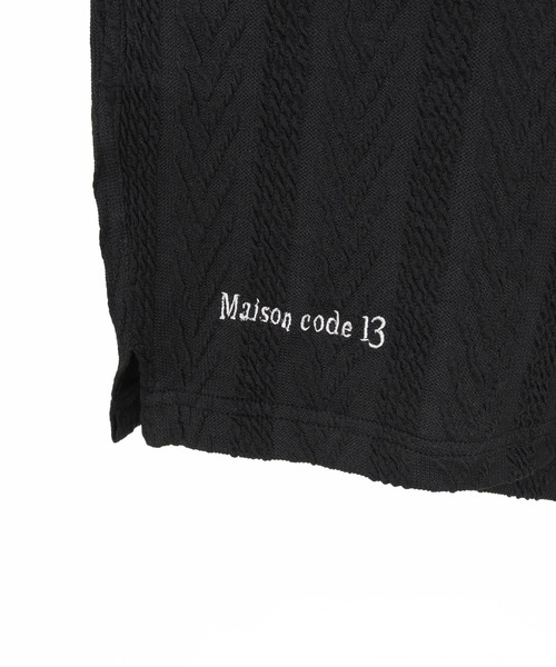 Maison code 13(メゾンコードサーティーン)の「mp14766-Jacquard knit sew shorts ニットショートパンツ(M26S-08)(その他パンツ・メンズ・ネイビー/ブラック・S/M/L)」の20枚目の写真