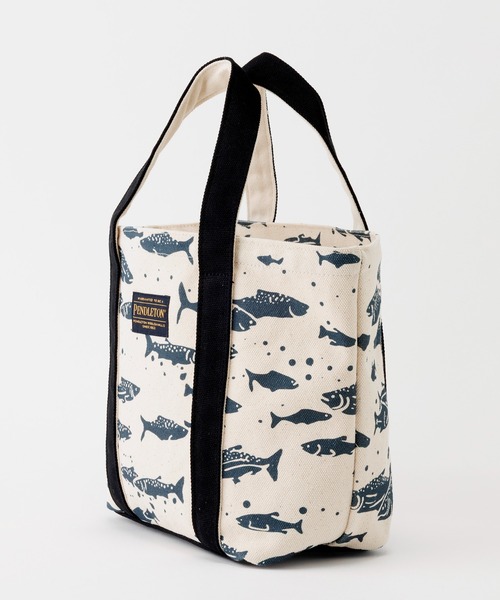 PENDLETON（ペンドルトン）の「PENDLETON/ペンドルトン サーモンフォールズ スローキャンバス ミニトートバッグ（トートバッグ・レディース・ブラック/ブルー・FREE）」の4枚目の写真