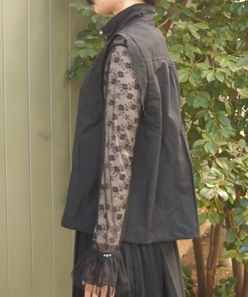 axes femme（アクシーズファム）の「ベスト（Tシャツ/カットソー・レディース・ブラック/ベージュ・FREE）」の4枚目の写真