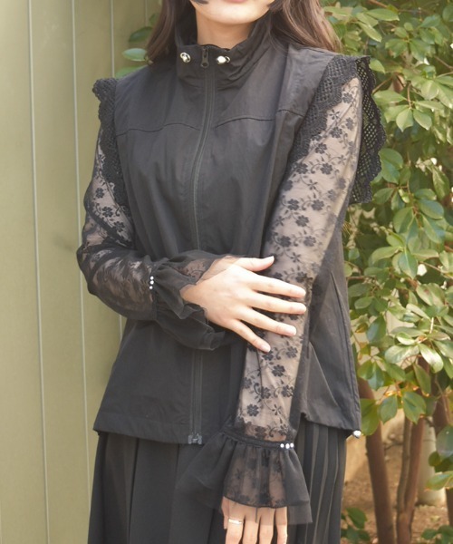 axes femme（アクシーズファム）の「ベスト（Tシャツ/カットソー・レディース・ブラック/ベージュ・FREE）」の3枚目の写真