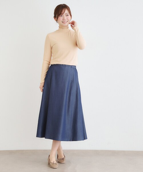LAURA ASHLEY(ローラアシュレイ)の「【定番人気!5colors/洗える】メロウエラスティックタートル(Tシャツ/カットソー・レディース・イエロー系その他/サックスブルー/アイボリー/ネイビー/ピンク・40/38)」の22枚目の写真