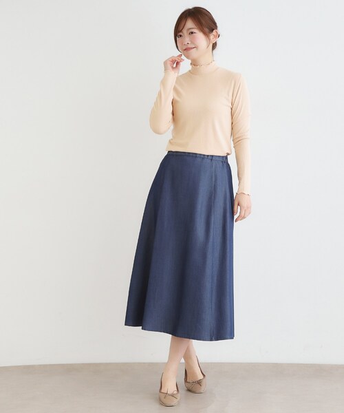 LAURA ASHLEY(ローラアシュレイ)の「【定番人気!5colors/洗える】メロウエラスティックタートル(Tシャツ/カットソー・レディース・イエロー系その他/サックスブルー/アイボリー/ネイビー/ピンク・40/38)」の21枚目の写真