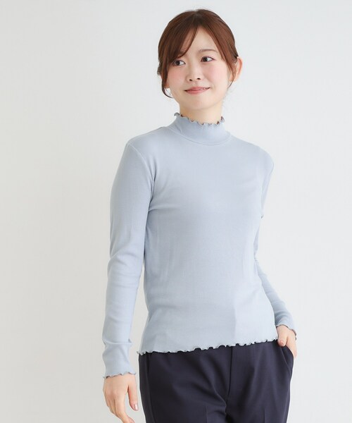 LAURA ASHLEY(ローラアシュレイ)の「【定番人気!5colors/洗える】メロウエラスティックタートル(Tシャツ/カットソー・レディース・イエロー系その他/サックスブルー/アイボリー/ネイビー/ピンク・40/38)」の19枚目の写真