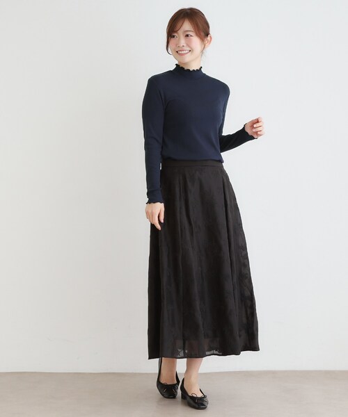 LAURA ASHLEY(ローラアシュレイ)の「【定番人気!5colors/洗える】メロウエラスティックタートル(Tシャツ/カットソー・レディース・イエロー系その他/サックスブルー/アイボリー/ネイビー/ピンク・40/38)」の14枚目の写真