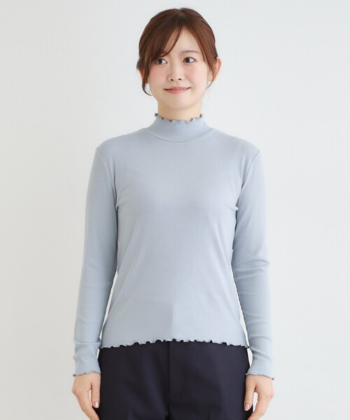 LAURA ASHLEY(ローラアシュレイ)の「【定番人気!5colors/洗える】メロウエラスティックタートル(Tシャツ/カットソー・レディース・イエロー系その他/サックスブルー/アイボリー/ネイビー/ピンク・40/38)」の11枚目の写真