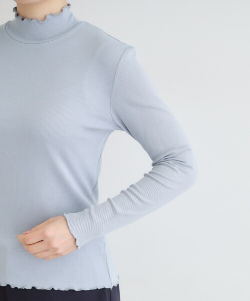 LAURA ASHLEY(ローラアシュレイ)の「【定番人気!5colors/洗える】メロウエラスティックタートル(Tシャツ/カットソー・レディース・イエロー系その他/サックスブルー/アイボリー/ネイビー/ピンク・40/38)」の7枚目の写真