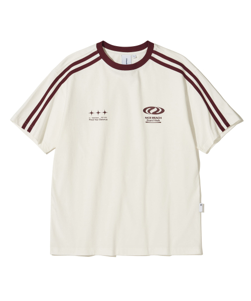 URBANDTYPE(アーバンディタイプ)の「フットボールジャージTシャツ_ホワイト/バーガンディ(Tシャツ/カットソー・メンズ・その他・SMALL/MEDIUM/LARGE)」の5枚目の写真