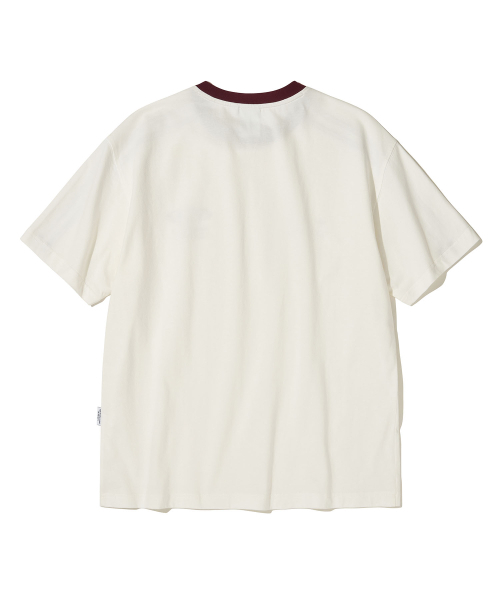 URBANDTYPE(アーバンディタイプ)の「フットボールジャージTシャツ_ホワイト/バーガンディ(Tシャツ/カットソー・メンズ・その他・SMALL/MEDIUM/LARGE)」の6枚目の写真