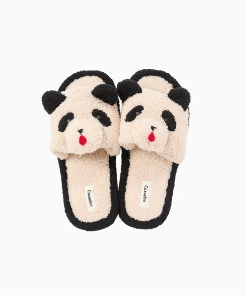 Casselini(キャセリーニ)の「Casselini HOME(キャセリーニ ホーム)アニマルルームシューズ(ルームシューズ/スリッパ・レディース・アイボリー/ベージュ/ミント・FREE)」の8枚目の写真