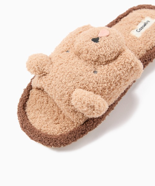 Casselini(キャセリーニ)の「Casselini HOME(キャセリーニ ホーム)アニマルルームシューズ(ルームシューズ/スリッパ・レディース・アイボリー/ベージュ/ミント・FREE)」の11枚目の写真