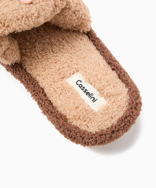 Casselini(キャセリーニ)の「Casselini HOME(キャセリーニ ホーム)アニマルルームシューズ(ルームシューズ/スリッパ・レディース・アイボリー/ベージュ/ミント・FREE)」の13枚目の写真