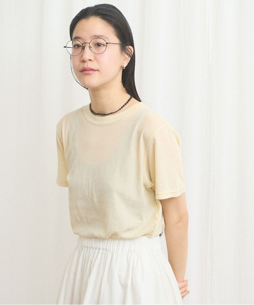 fig Ｌondon（フィグロンドン）の「moose Tshirt（Tシャツ/カットソー・レディース・ピンク/サックスブルー/イエロー/ダークブラウン・FREE）」の4枚目の写真