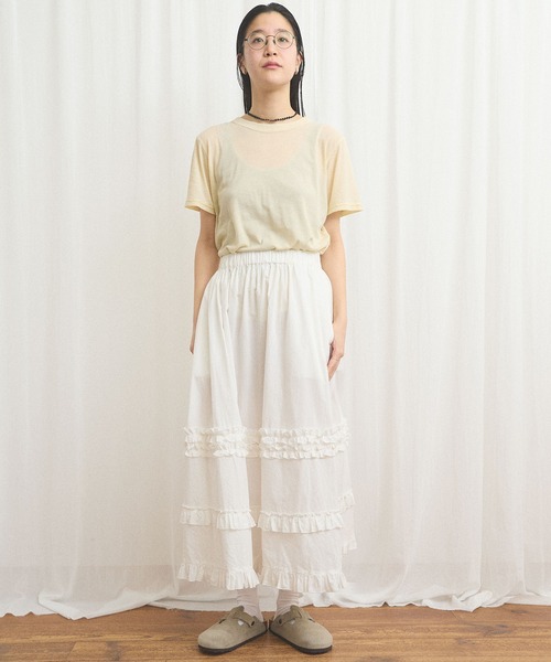 fig Ｌondon（フィグロンドン）の「moose Tshirt（Tシャツ/カットソー・レディース・ピンク/サックスブルー/イエロー/ダークブラウン・FREE）」の20枚目の写真