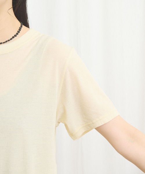 fig Ｌondon（フィグロンドン）の「moose Tshirt（Tシャツ/カットソー・レディース・ピンク/サックスブルー/イエロー/ダークブラウン・FREE）」の7枚目の写真