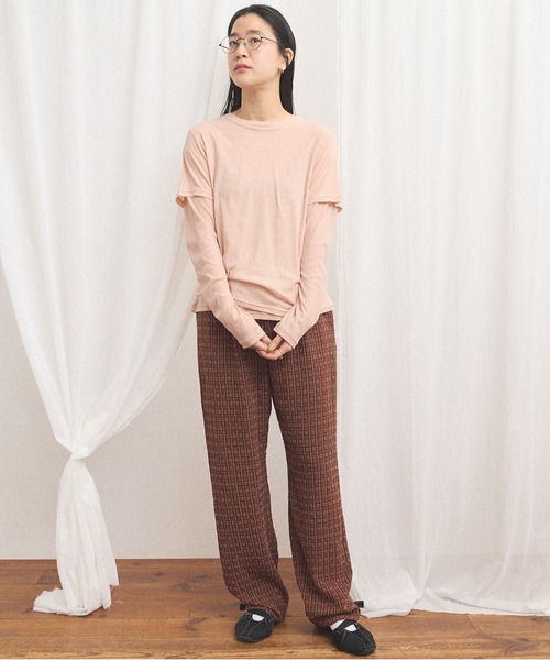 fig Ｌondon（フィグロンドン）の「moose Tshirt（Tシャツ/カットソー・レディース・ピンク/サックスブルー/イエロー/ダークブラウン・FREE）」の19枚目の写真