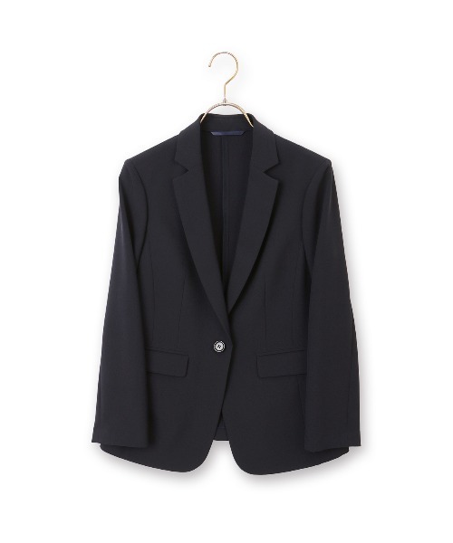 AOYAMA（アオヤマ）の「ゼロプレッシャースーツ【テーラードジャケット】【セットアップ着用可】（スーツジャケット・レディース・ネイビー・LL/3L/SS/S/M/L）」の5枚目の写真