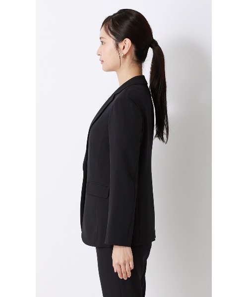 AOYAMA（アオヤマ）の「ゼロプレッシャースーツ【テーラードジャケット】【セットアップ着用可】（スーツジャケット・レディース・ネイビー・LL/3L/SS/S/M/L）」の3枚目の写真