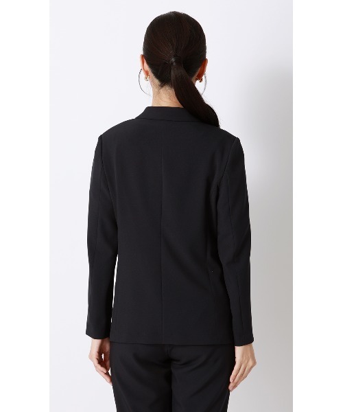 AOYAMA（アオヤマ）の「ゼロプレッシャースーツ【テーラードジャケット】【セットアップ着用可】（スーツジャケット・レディース・ネイビー・LL/3L/SS/S/M/L）」の4枚目の写真