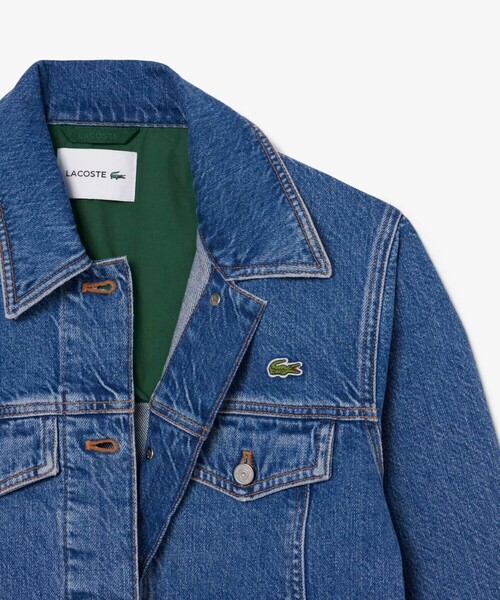 LACOSTE(ラコステ)の「ベーシックデニムジャケット(デニムジャケット・レディース・ブルー・40/38/36/34)」の4枚目の写真